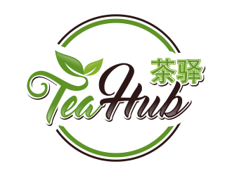 Tea Hub 茶驿 logo design by done
