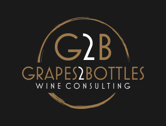 G2B - Grapes2Bottles Wine Consulting logo design by done