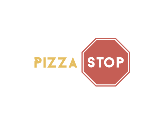 Pizza Stop logo design by BlessedArt