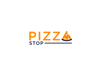 Pizza Stop logo design by bricton