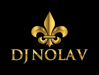 DJ NOLA V logo design by Suvendu