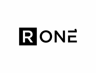 R1, Rone, the letter R   1 in digit or text form, prefer to have it one logo design by ammad