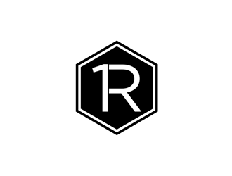 R1, Rone, the letter R   1 in digit or text form, prefer to have it one logo design by johana