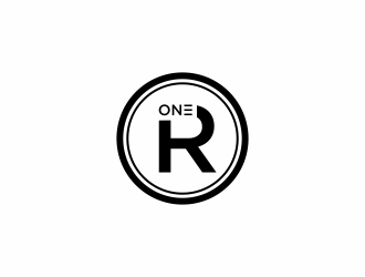 R1, Rone, the letter R   1 in digit or text form, prefer to have it one logo design by ammad