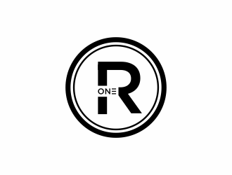 R1, Rone, the letter R   1 in digit or text form, prefer to have it one logo design by ammad