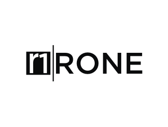 R1, Rone, the letter R   1 in digit or text form, prefer to have it one logo design by Diancox