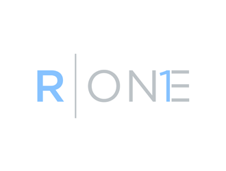 R1, Rone, the letter R   1 in digit or text form, prefer to have it one logo design by ndaru