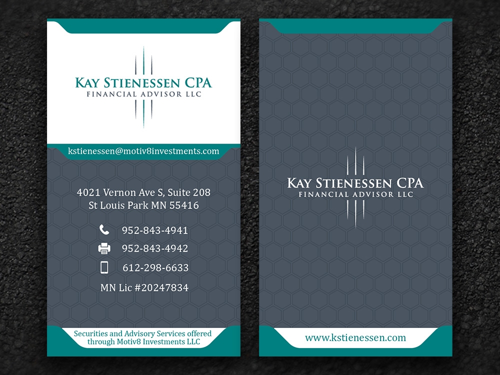 Kay Stienessen CPA Financial Advisor LLC logo design by Gelotine