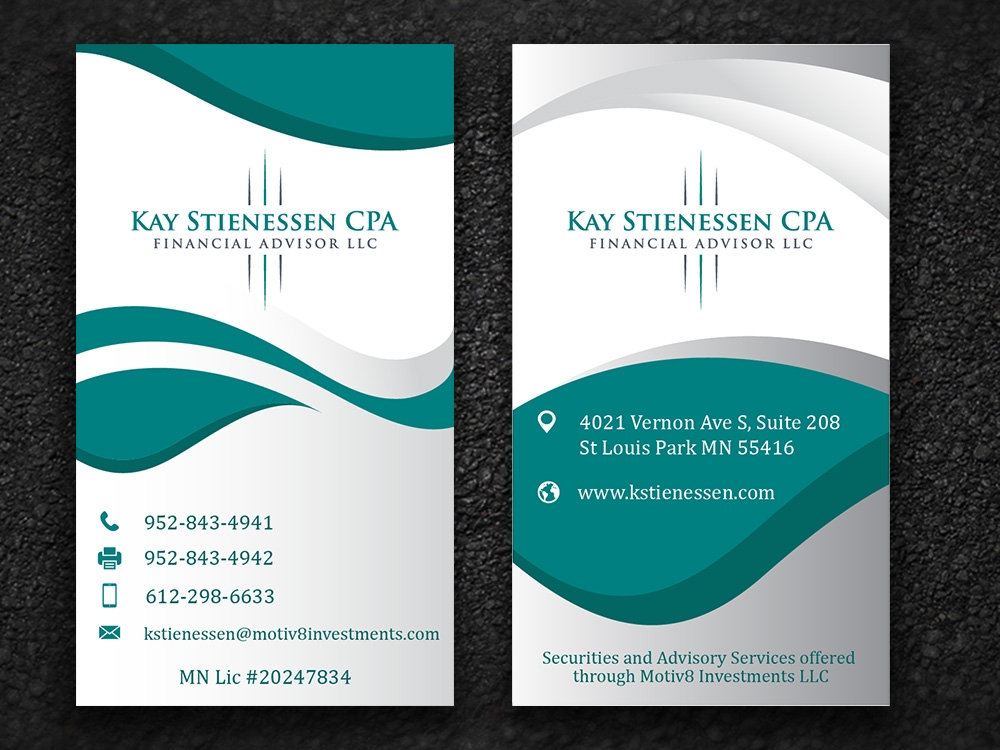 Kay Stienessen CPA Financial Advisor LLC logo design by Gelotine