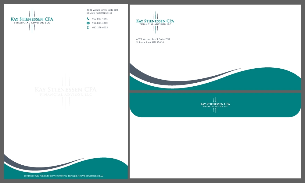 Kay Stienessen CPA Financial Advisor LLC logo design by Gelotine