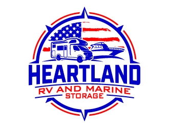 Heartland RV and Marine Storage logo design by jaize