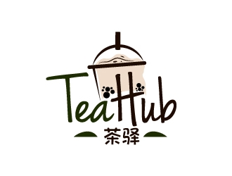 Tea Hub 茶驿 logo design by yans