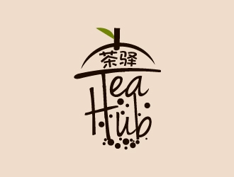 Tea Hub 茶驿 logo design by yans
