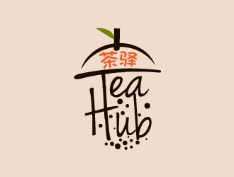 Tea Hub 茶驿 logo design by yans
