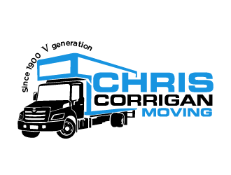 Chris Corrigan Moving logo design by THOR_