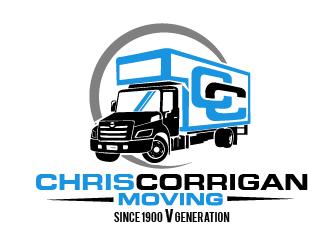 Chris Corrigan Moving logo design by THOR_