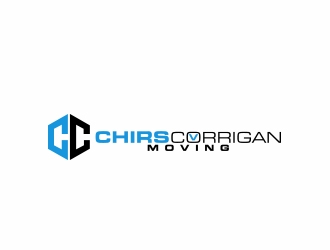 Chris Corrigan Moving logo design by MarkindDesign