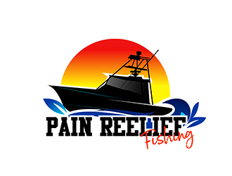 Pain Reelief Fishing  logo design by enzidesign