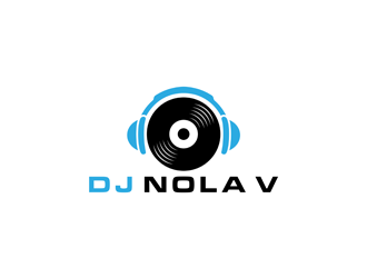 DJ NOLA V logo design by ndaru