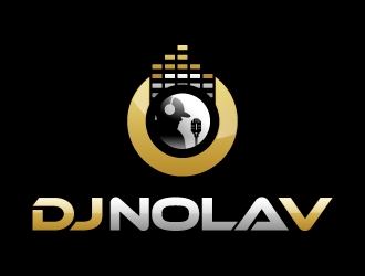 DJ NOLA V logo design by abss