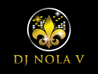 DJ NOLA V logo design by ingepro