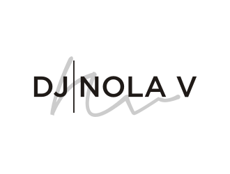 DJ NOLA V logo design by rief