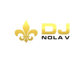 DJ NOLA V logo design by sabyan