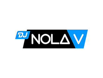 DJ NOLA V logo design by enzidesign