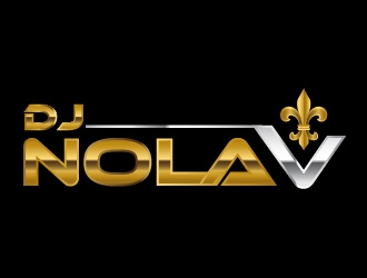 DJ NOLA V logo design by usef44