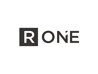 R1, Rone, the letter R   1 in digit or text form, prefer to have it one logo design by blackcane