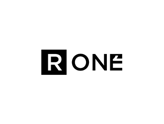 R1, Rone, the letter R   1 in digit or text form, prefer to have it one logo design by blackcane