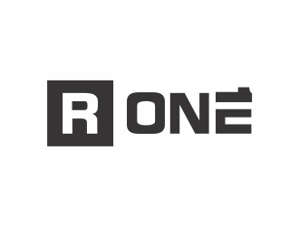 R1, Rone, the letter R   1 in digit or text form, prefer to have it one logo design by up2date