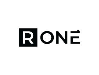 R1, Rone, the letter R   1 in digit or text form, prefer to have it one logo design by mhala