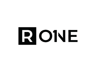 R1, Rone, the letter R   1 in digit or text form, prefer to have it one logo design by mhala