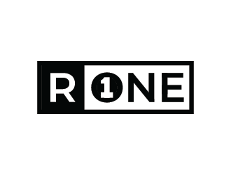 R1, Rone, the letter R   1 in digit or text form, prefer to have it one logo design by mhala