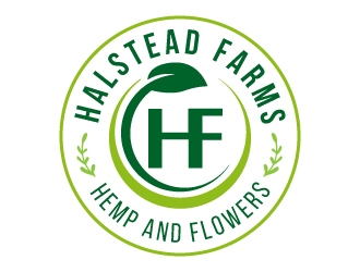 Halstead Farms logo design by akilis13