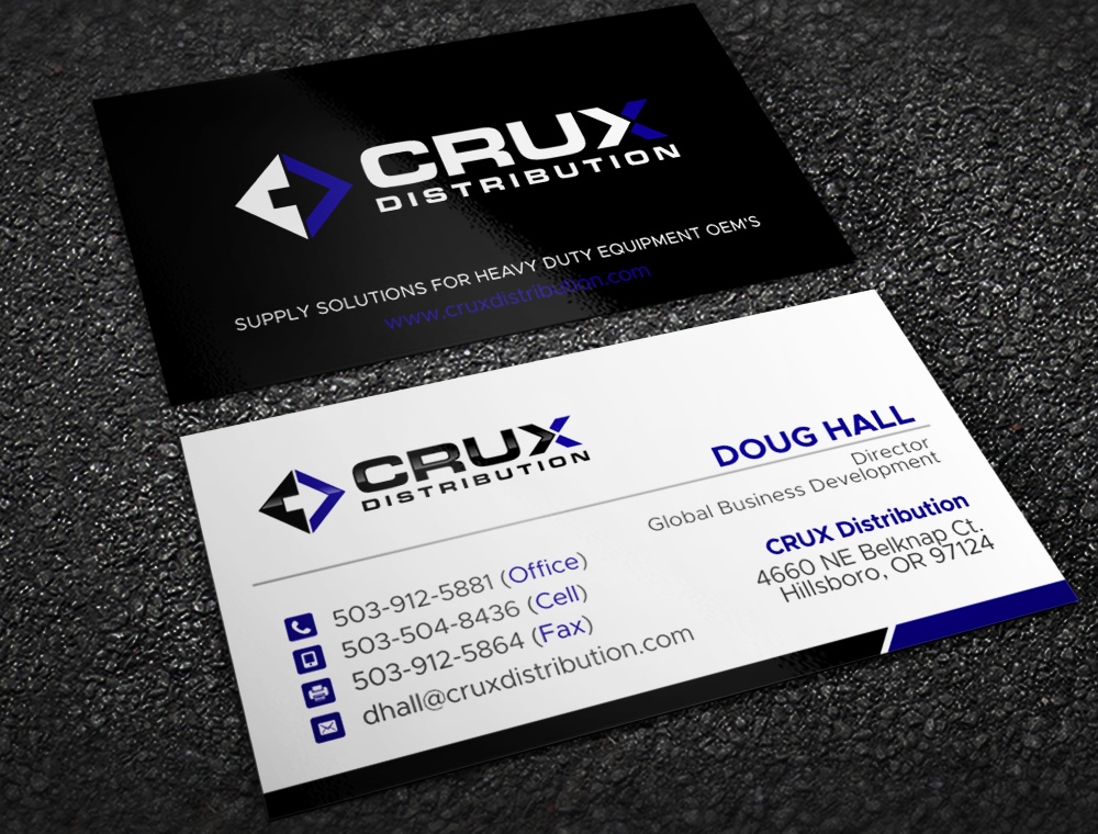 Crux Distribution logo design by Kindo