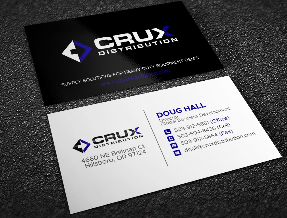 Crux Distribution logo design by Kindo