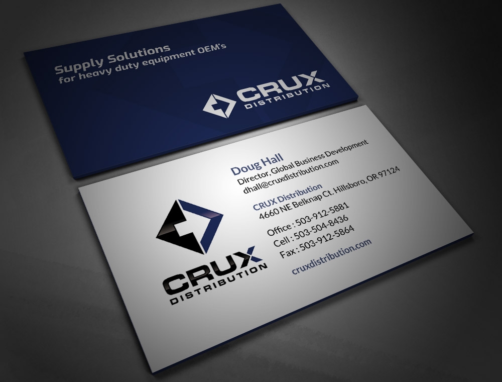Crux Distribution logo design by fritsB