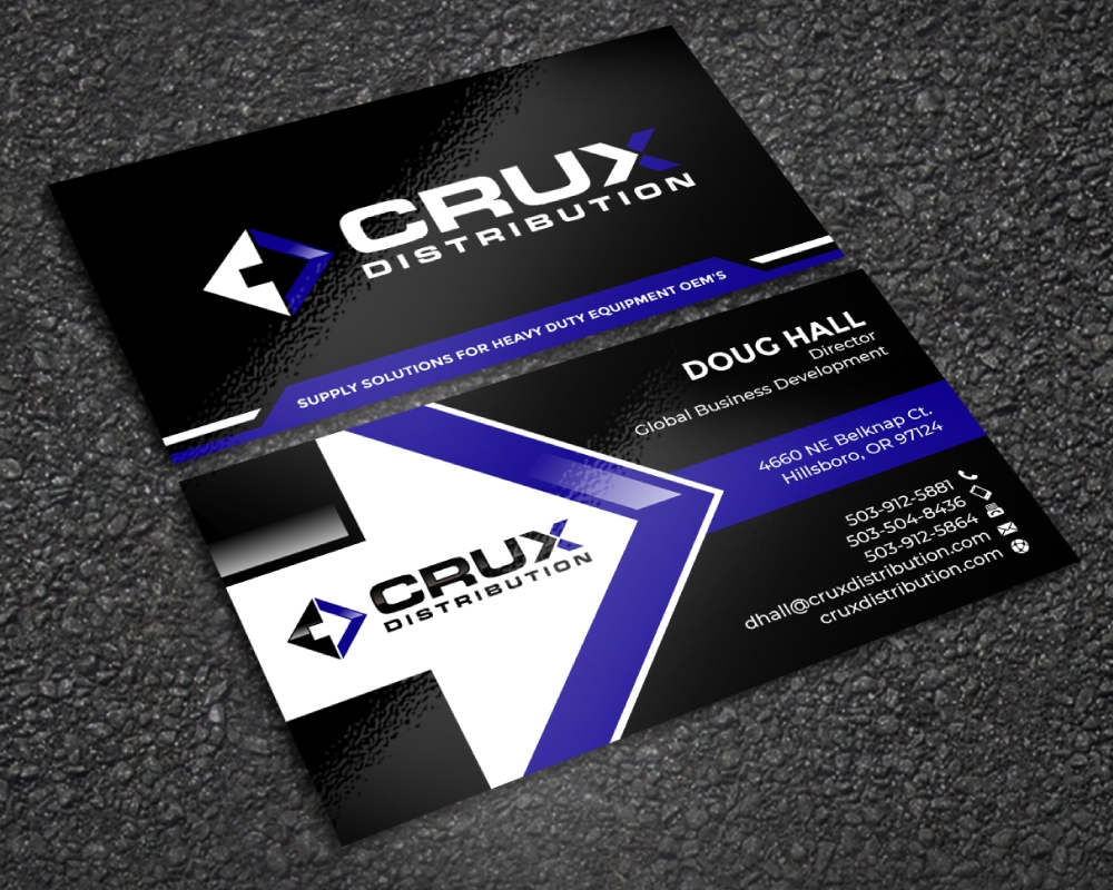 Crux Distribution logo design by Boomstudioz