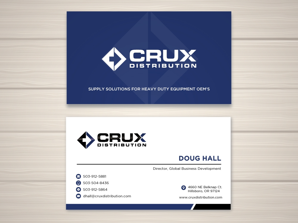 Crux Distribution logo design by labo