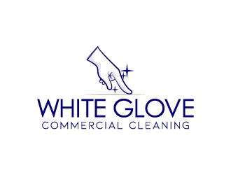 White Glove Commercial Cleaning logo design by jaize
