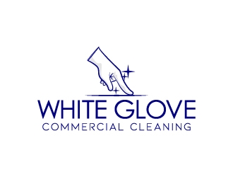 White Glove Commercial Cleaning logo design by jaize