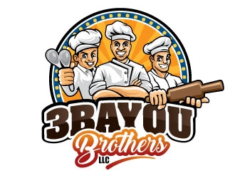 3 Bayou Brothers LLC logo design by Suvendu