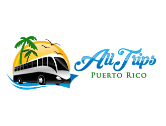 AllTrips Puerto Rico logo design by pencilhand