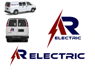 A R Electric logo design by nona