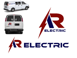 A R Electric logo design by nona