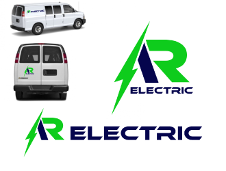 A R Electric logo design by nona