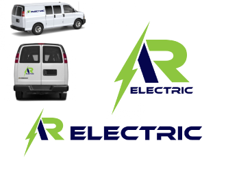 A R Electric logo design by nona