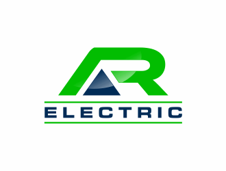 A R Electric logo design by ammad